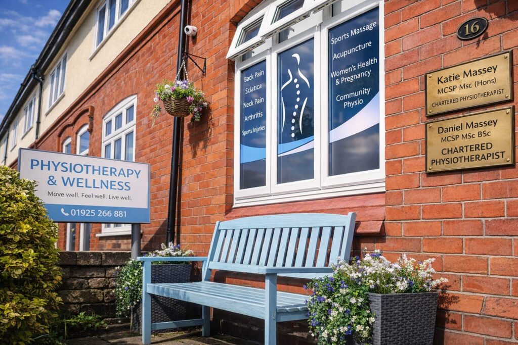 front of clinic stockton heath physiotherapy and wellness