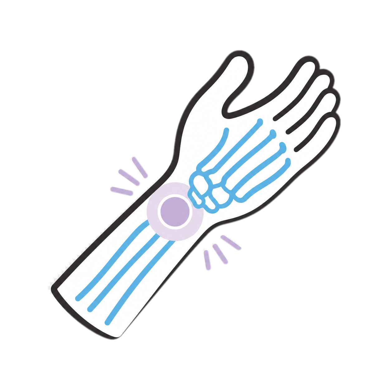 wrist hand pain icon